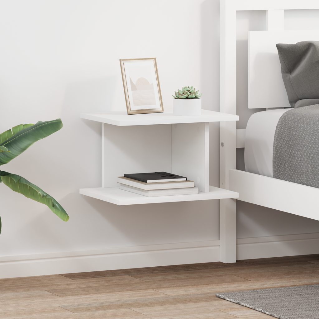vidaXL Stolik nocny 2 szt. Biały 40 x 30 x 25 cm Drewno inżynieryjne
