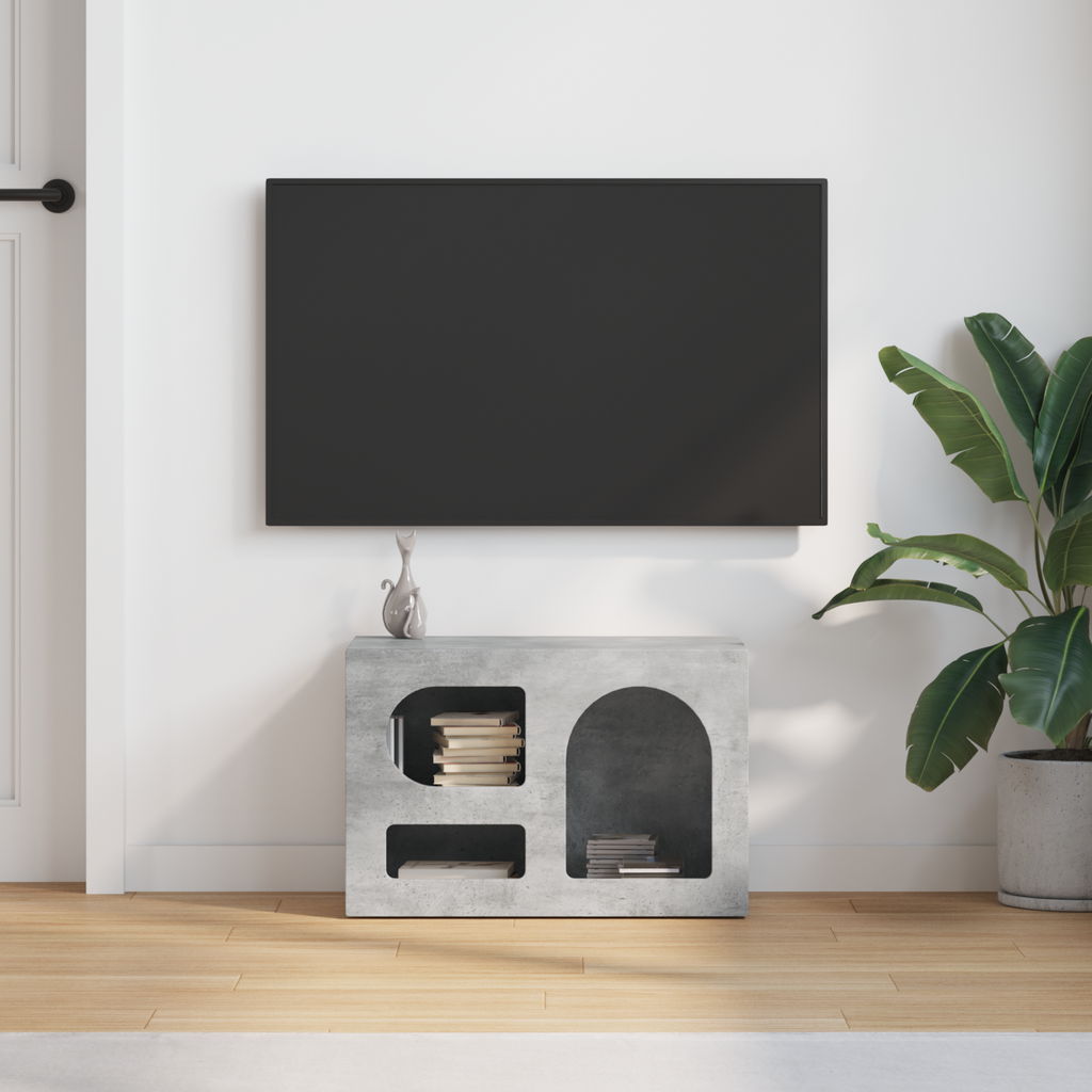 vidaXL Szafka pod telewizor ELST 60 x 35 x 40 cm Betonowy szary