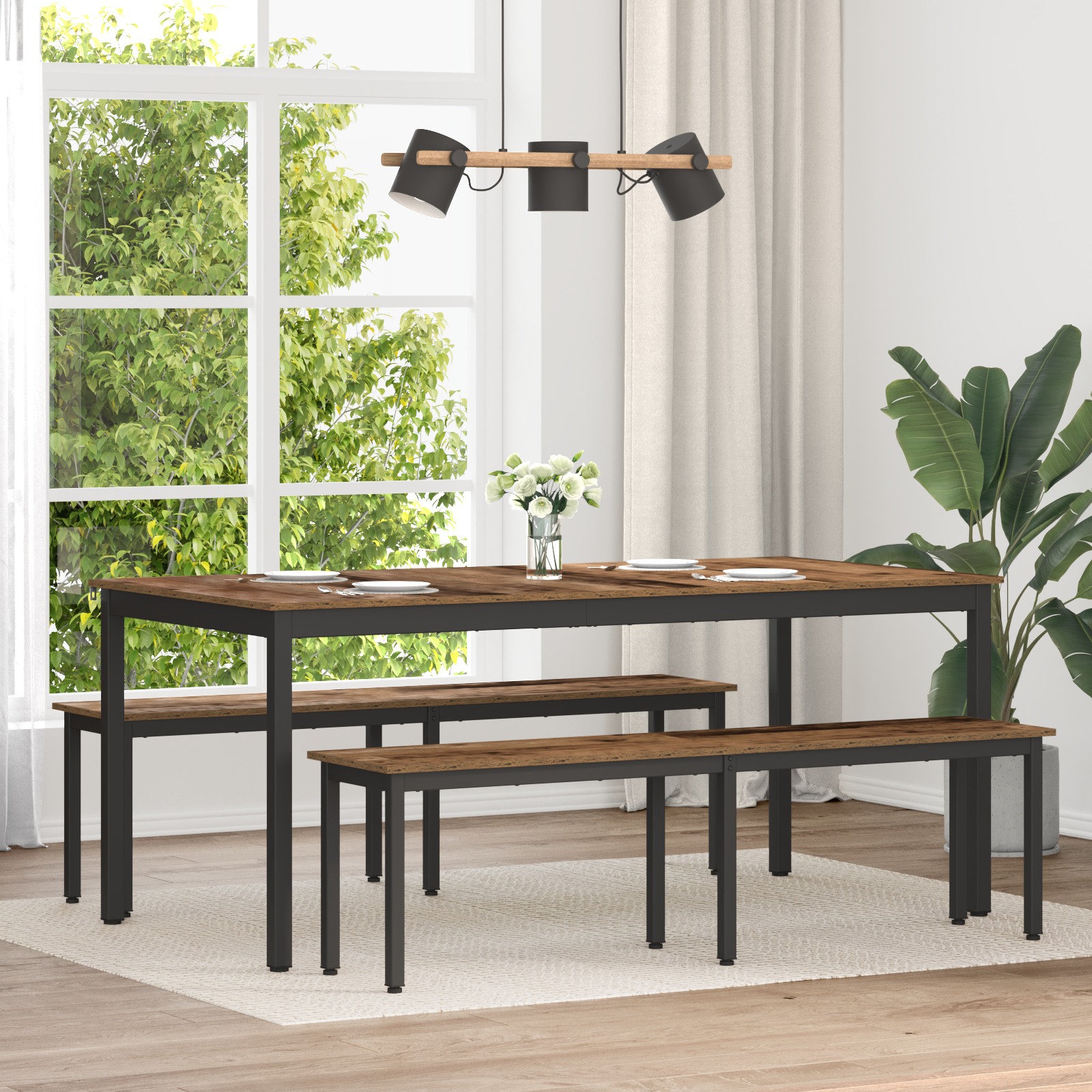 vidaXL ławka Stare drewno 160 x 35 x 45 cm Materiał drewnopochodny