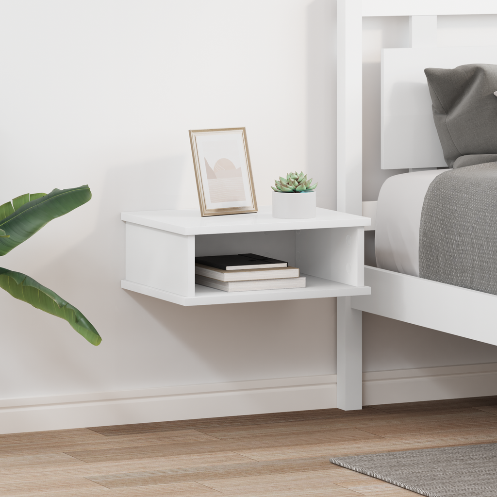 vidaXL Stolik nocny 2 szt. Biały 40 x 31 x 15 cm Drewno inżynieryjne