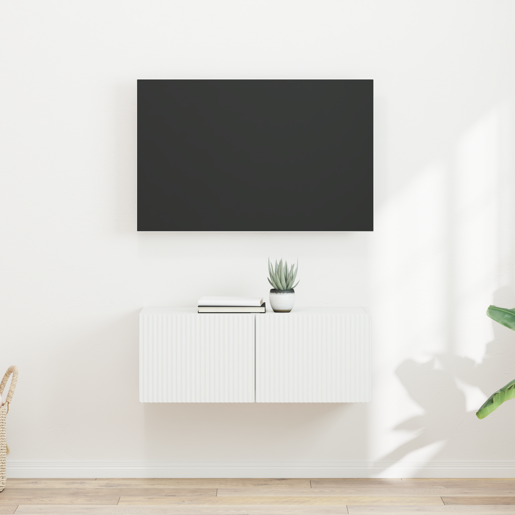 vidaXL Szafka pod telewizor 2 szt. Biały Drewno inżynieryjne