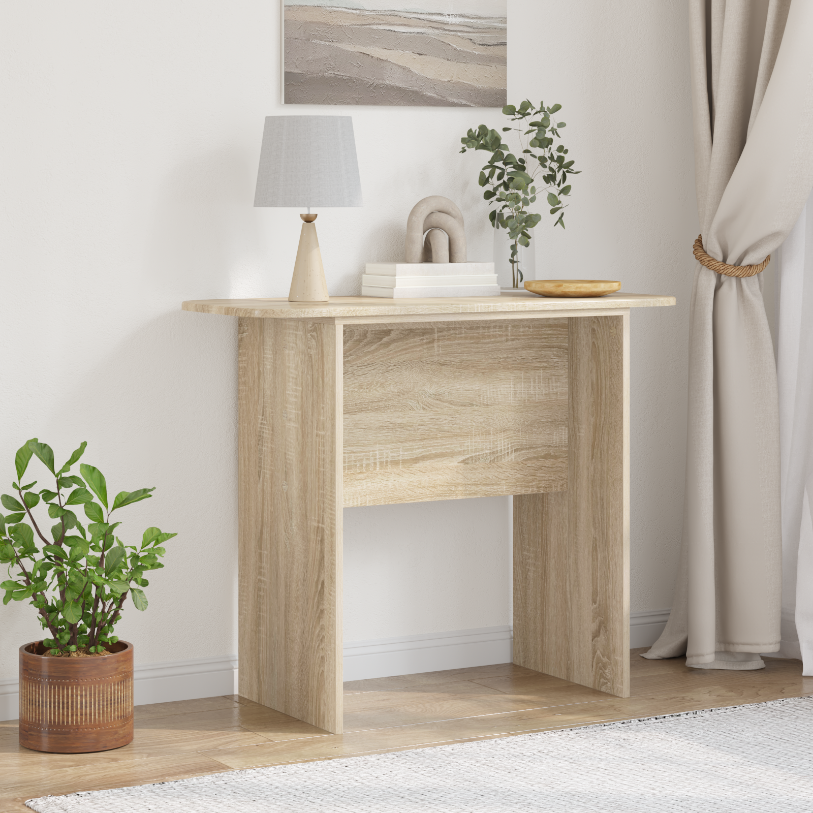 vidaXL Konsola Dąb Sonoma 93 x 40 x 75 cm Drewno inżynieryjne