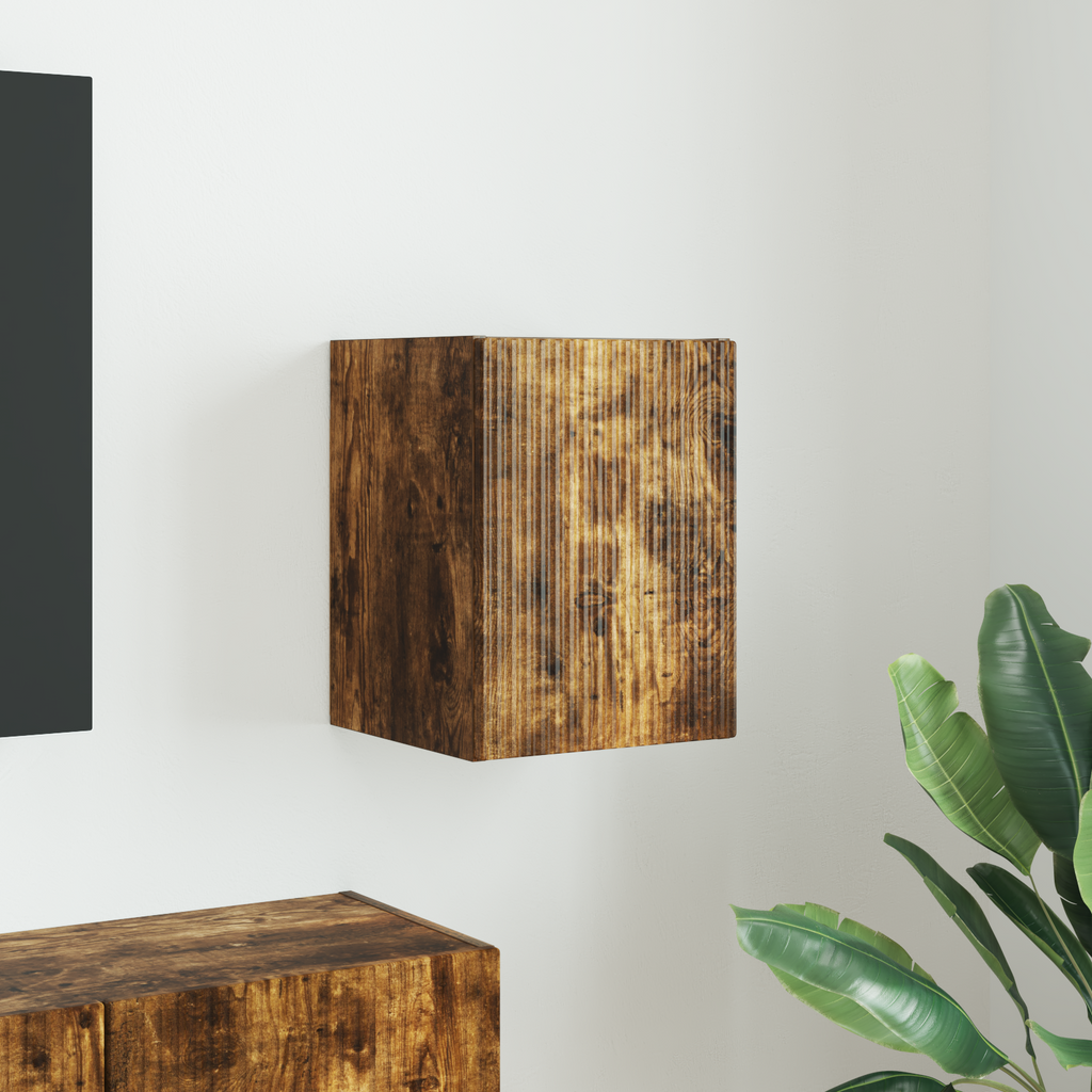 vidaXL Szafka pod telewizor 30 x 31 x 40 cm Dąb wędzony