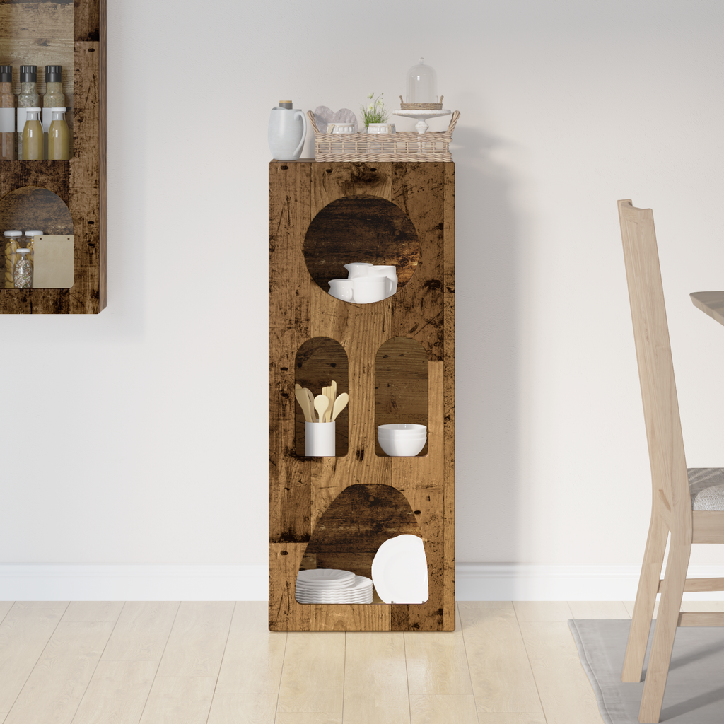 vidaXL Bufet ELST Stare drewno 40 x 35 x 100.5 cm Drewno inżynieryjne