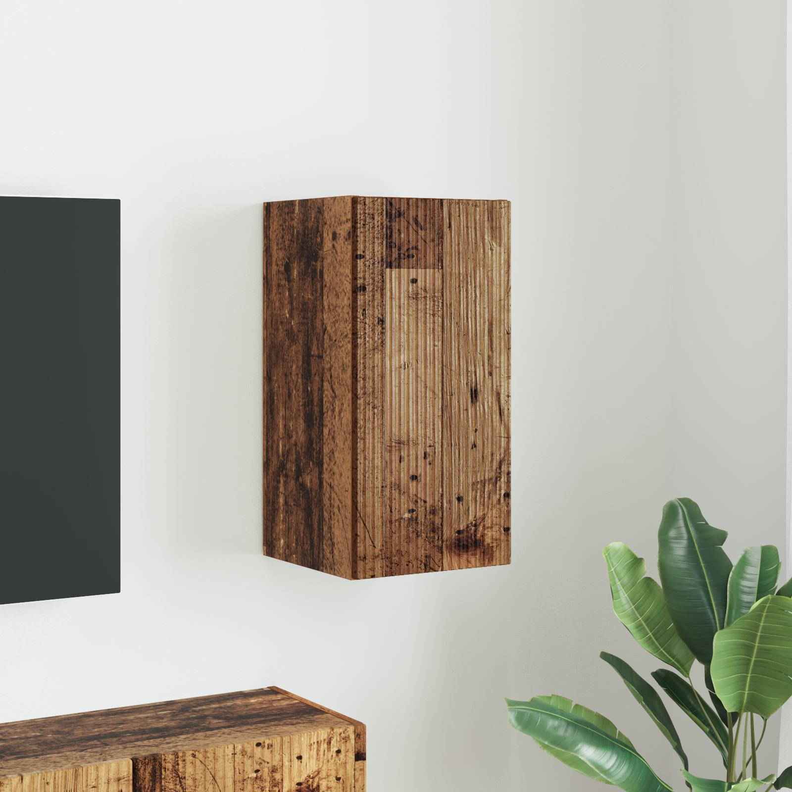vidaXL Szafka pod telewizor Stare drewno 30 x 31 x 60 cm