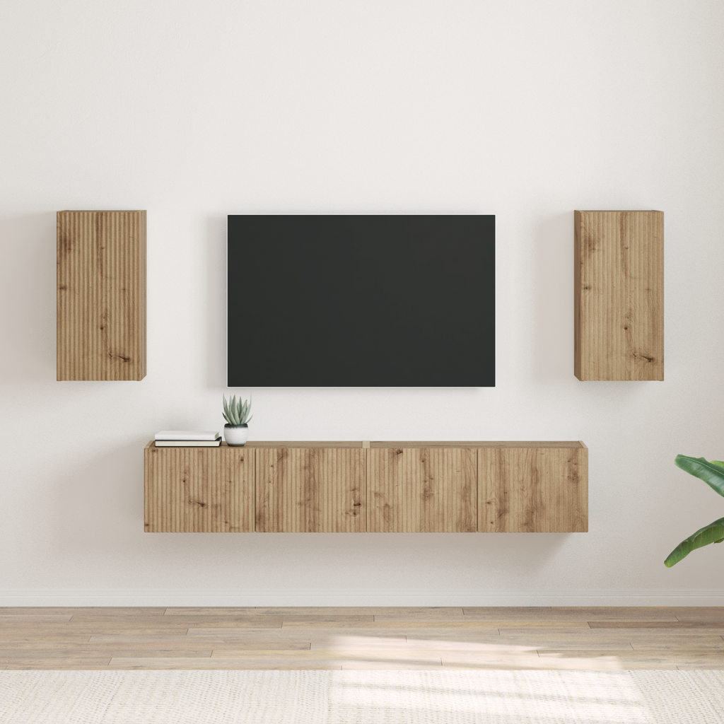 vidaXL Szafka pod telewizor 2 pcs Dąb rzemieślniczy 30 x 31 x 60 cm
