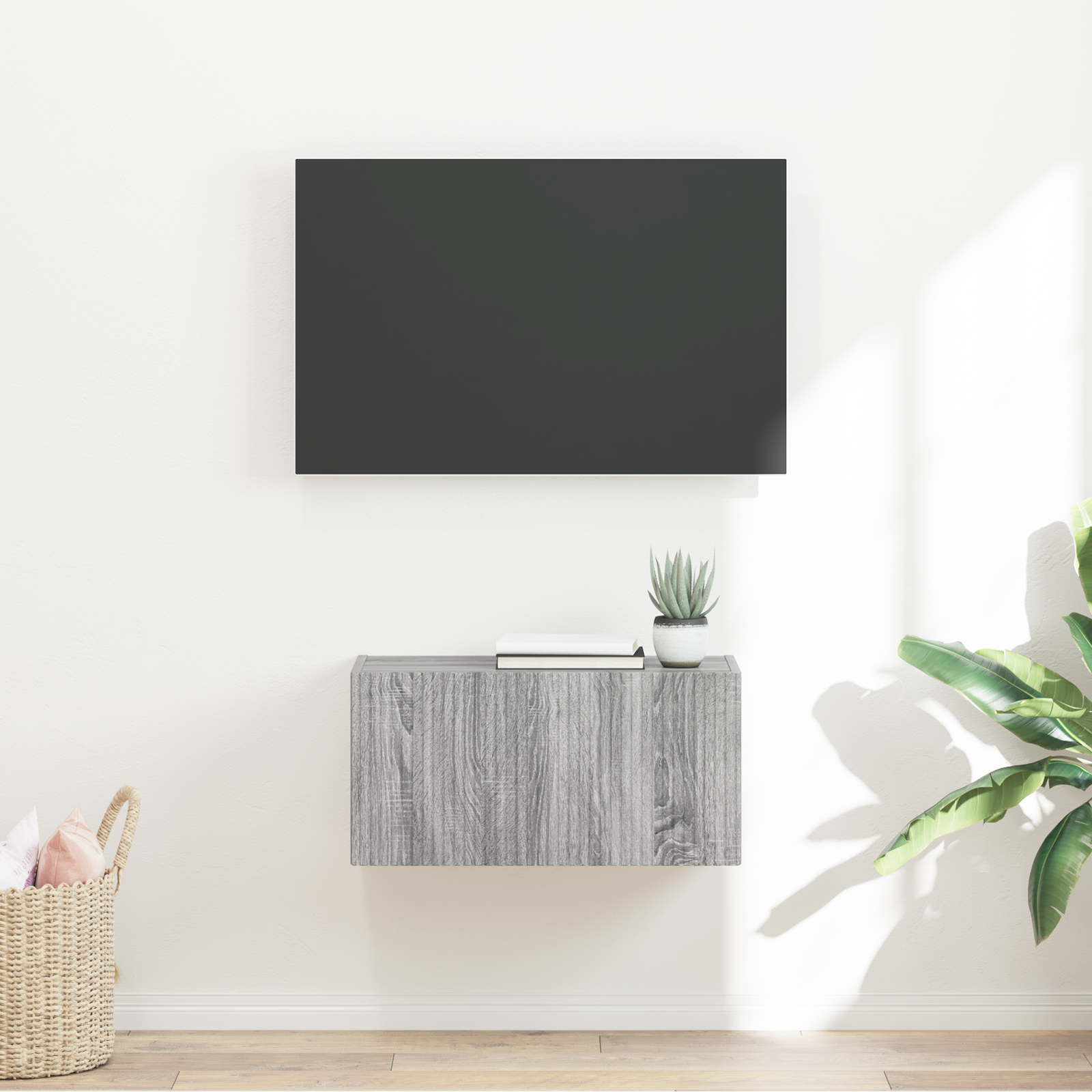 vidaXL Szafka pod telewizor 60 x 31 x 29,5 cm Szary Sonoma