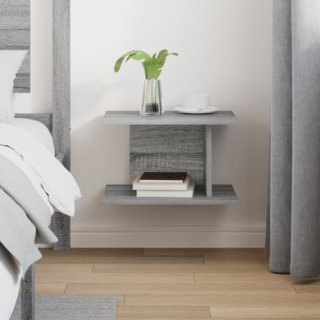 vidaXL Stolik nocny Szary Sonoma 40 x 30 x 25 cm Drewno inżynieryjne