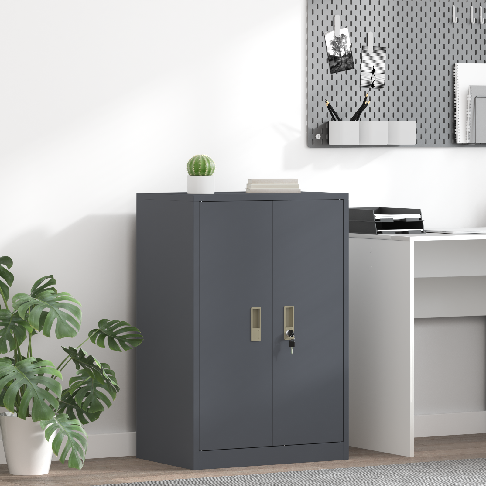 vidaXL Szafka do przechowywania Antracyt 60 x 40 x 90 cm Stal
