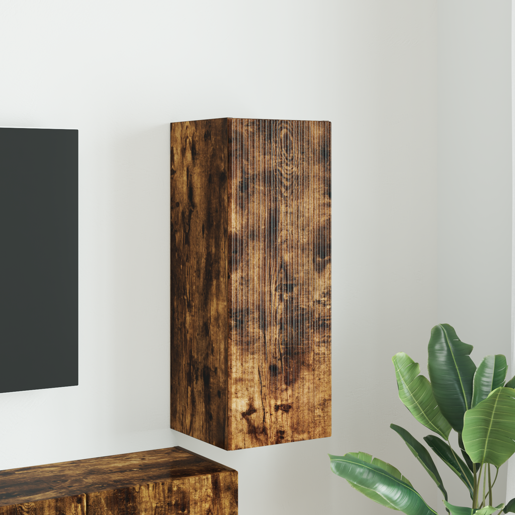 vidaXL Szafka pod telewizor 30 x 31 x 80 cm Dąb wędzony