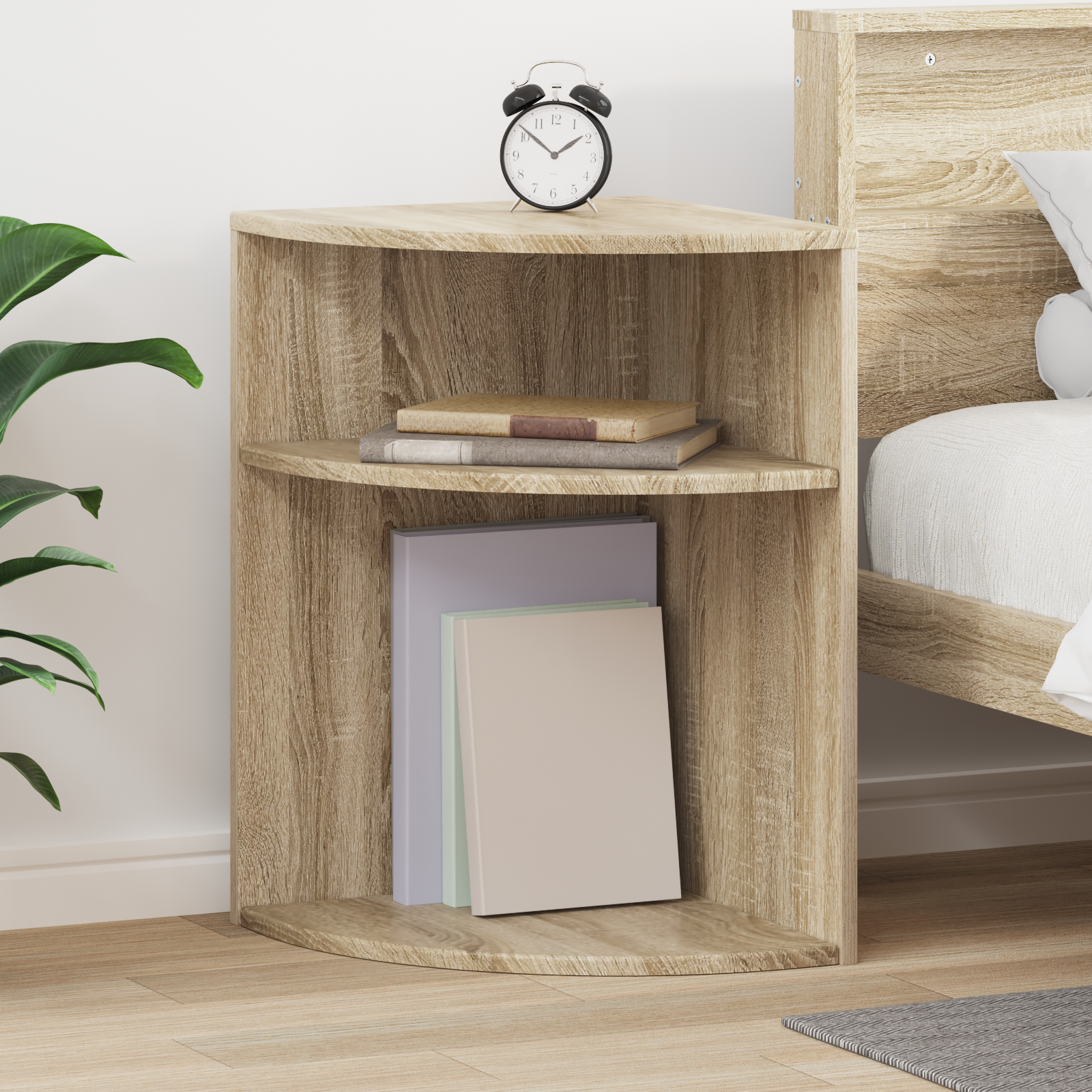 vidaXL Stolik końcowy Dąb Sonoma 39,7 x 39,7 x 60 cm