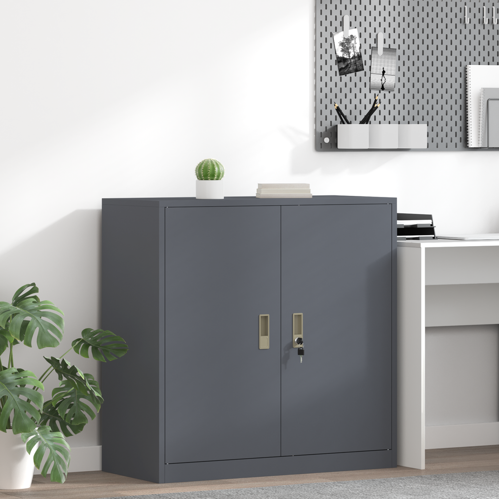 vidaXL Szafka do przechowywania Antracyt 90 x 40 x 90 cm Stal