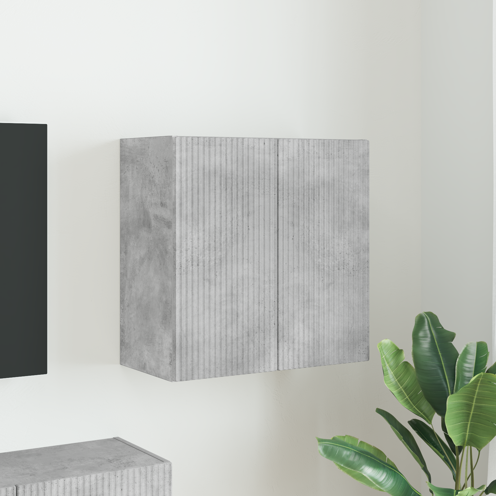 vidaXL Szafka pod telewizor 59,5 x 31 x 60 cm Betonowy szary