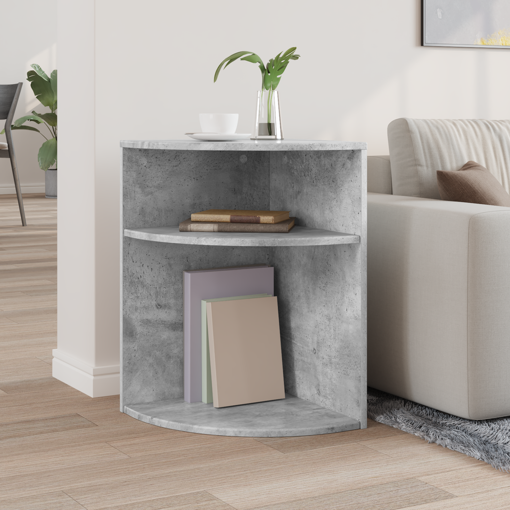 vidaXL Stolik końcowy Betonowy szary 39,7 x 39,7 x 60 cm