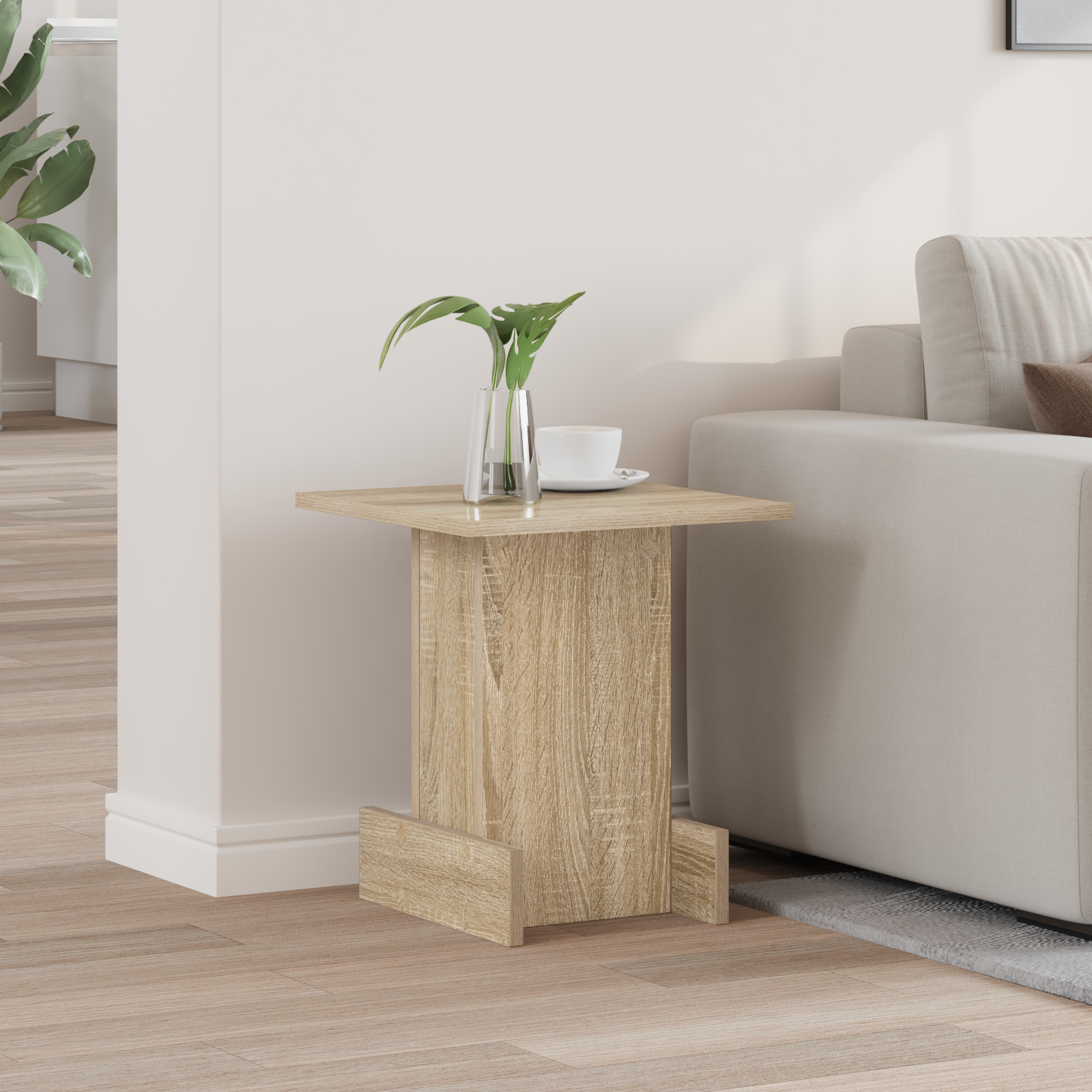 vidaXL Stolik końcowy Dąb Sonoma 35,5 x 35 x 40 cm Drewno inżynieryjne