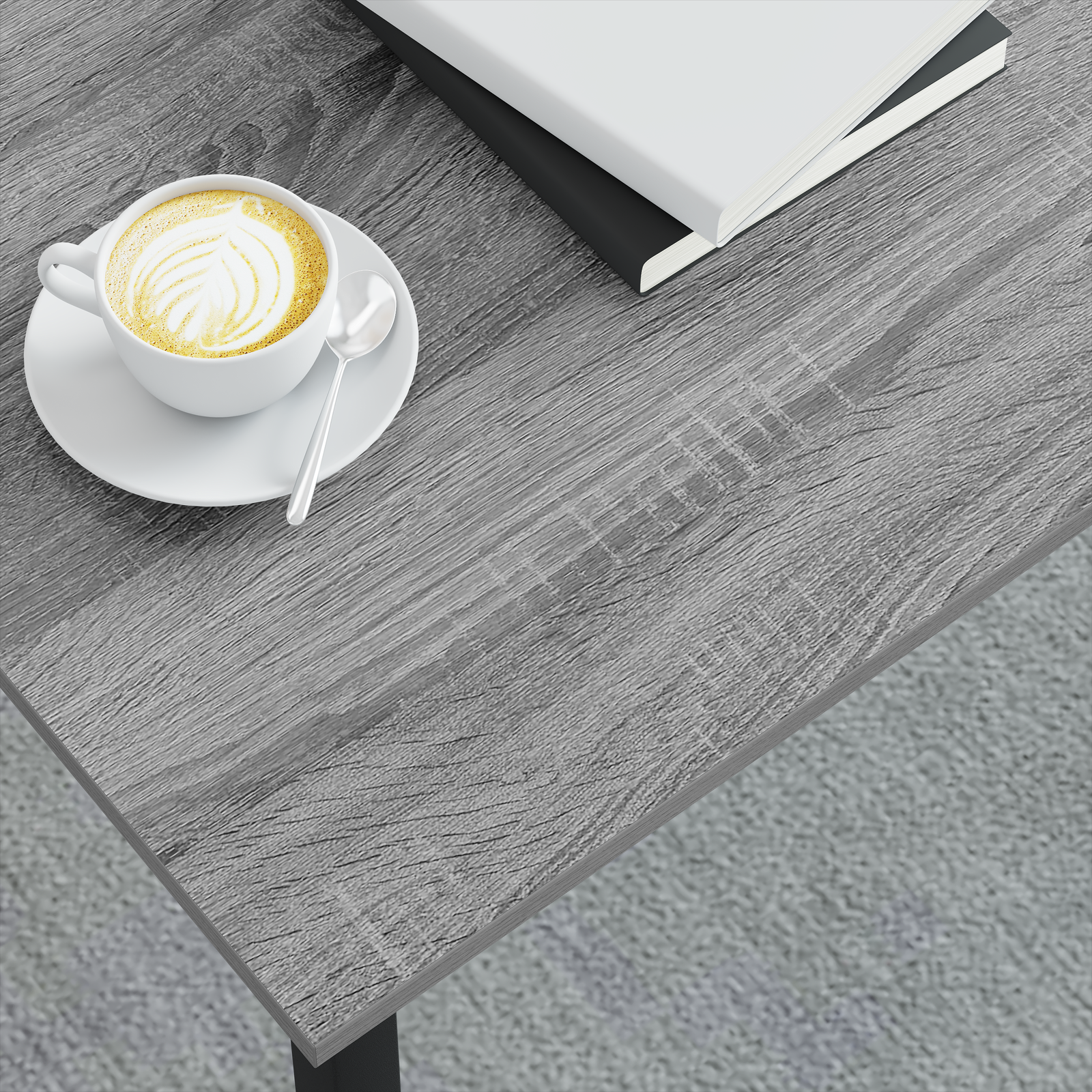 vidaXL Stolik kawowy Szary Sonoma 80 x 80 x 45 cm Drewno inżynieryjne