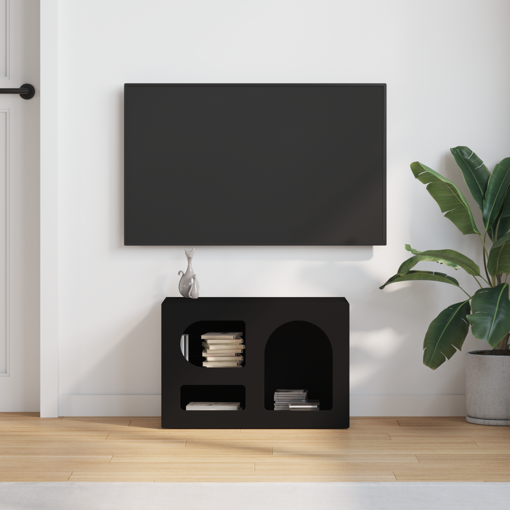 vidaXL Szafka pod telewizor ELST 60 x 35 x 40 cm Czarny