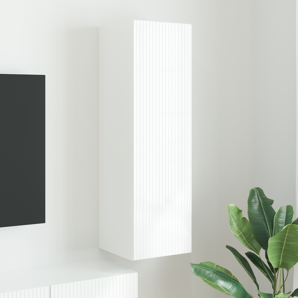 vidaXL Szafka pod telewizor 30 x 31 x 100 cm Biały Drewno inżynieryjne