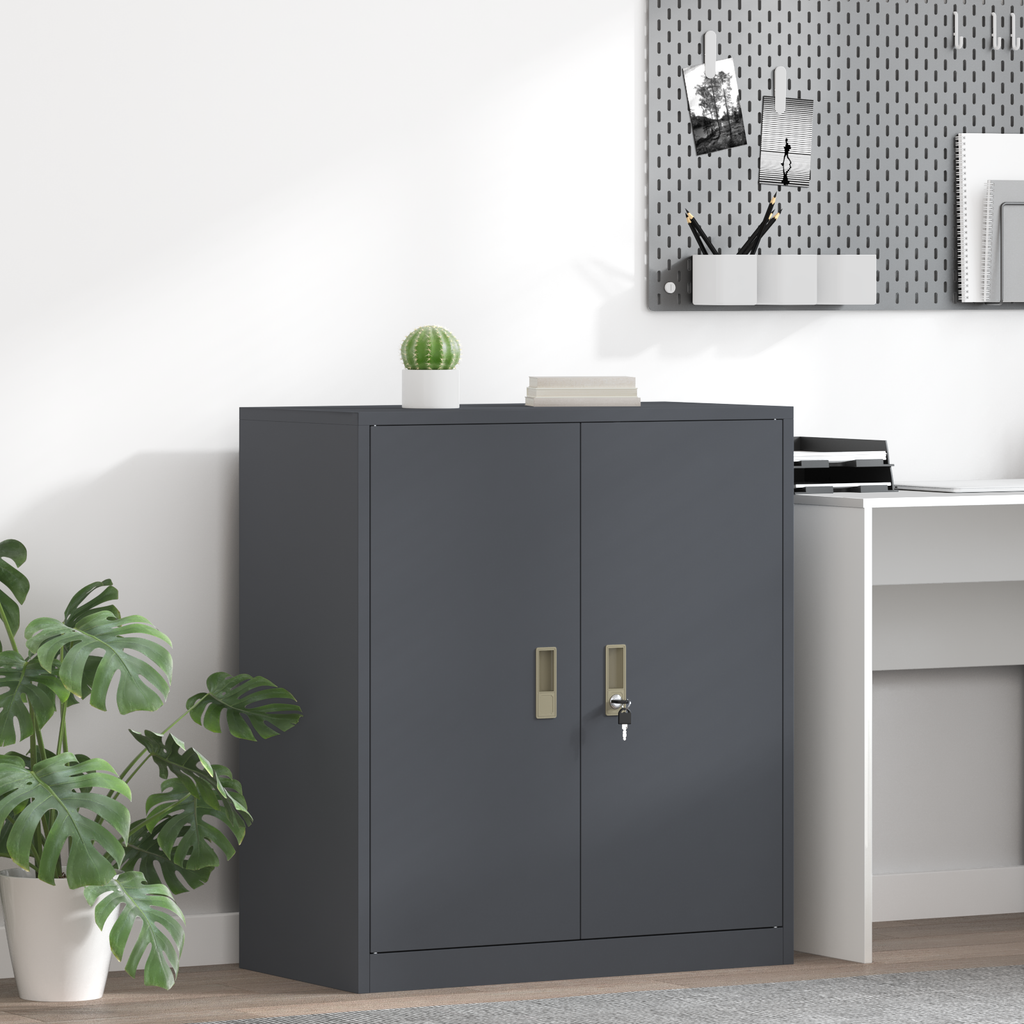vidaXL Szafka do przechowywania Antracyt 80 x 40 x 90 cm Stal