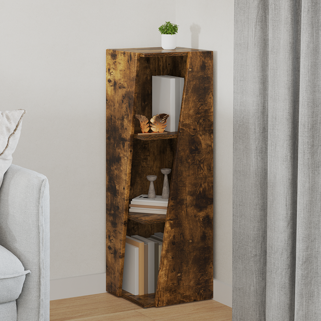 vidaXL Półka boczna 33 x 32 x 100,5 cm Drewno inżynieryjne Dąb wędzony