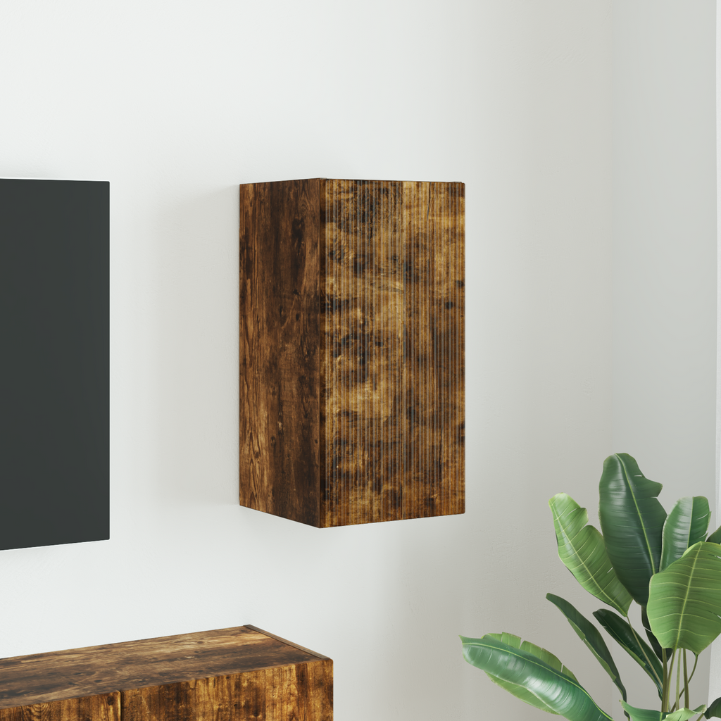 vidaXL Szafka pod telewizor 30 x 31 x 60 cm Dąb wędzony