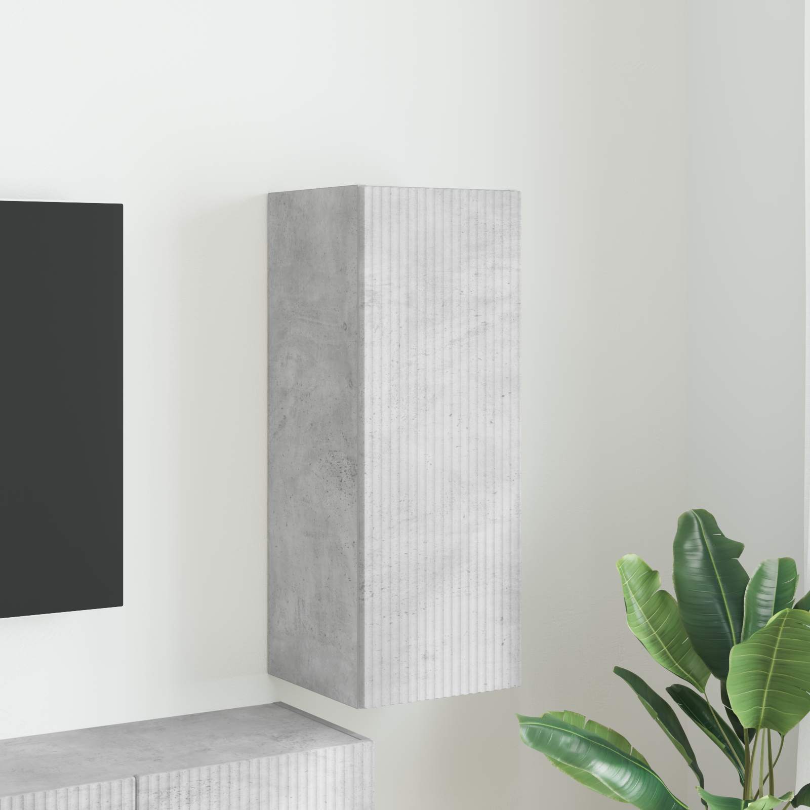 vidaXL Szafka pod telewizor 30 x 31 x 80 cm Betonowy