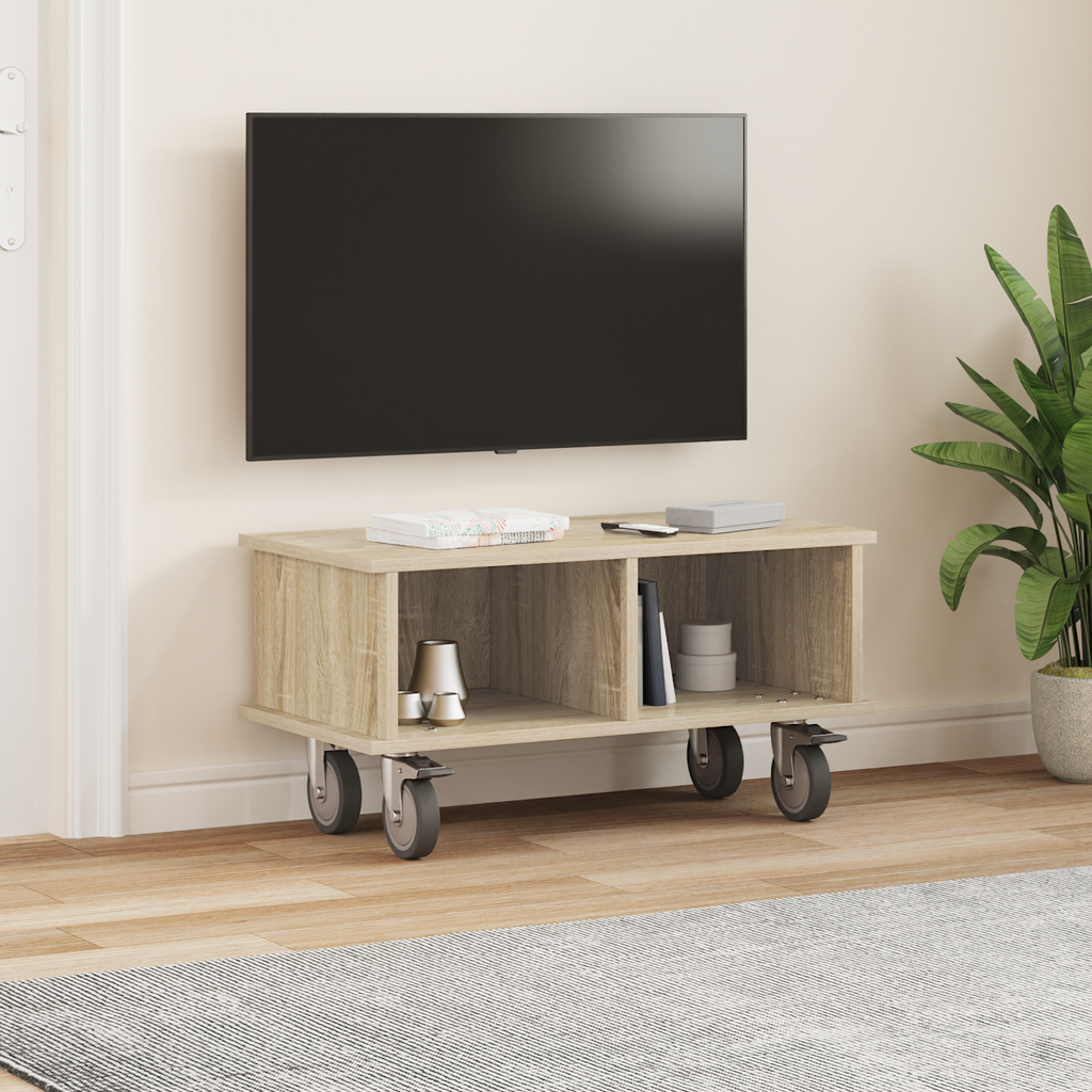 vidaXL Stół pod telewizor 68,5 x 35 x 35 cm Dąb Sonoma