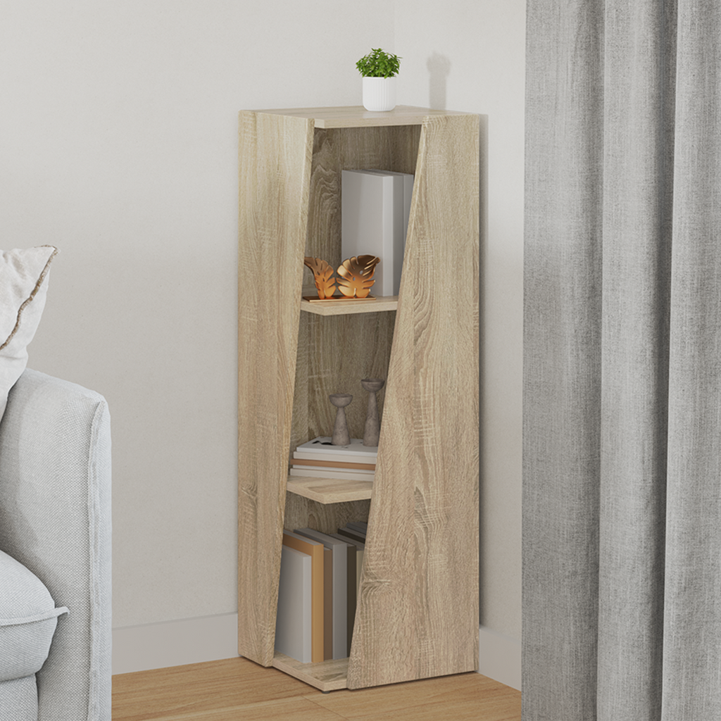 vidaXL Półka boczna 33 x 32 x 100,5 cm Drewno inżynieryjne Dąb Sonoma