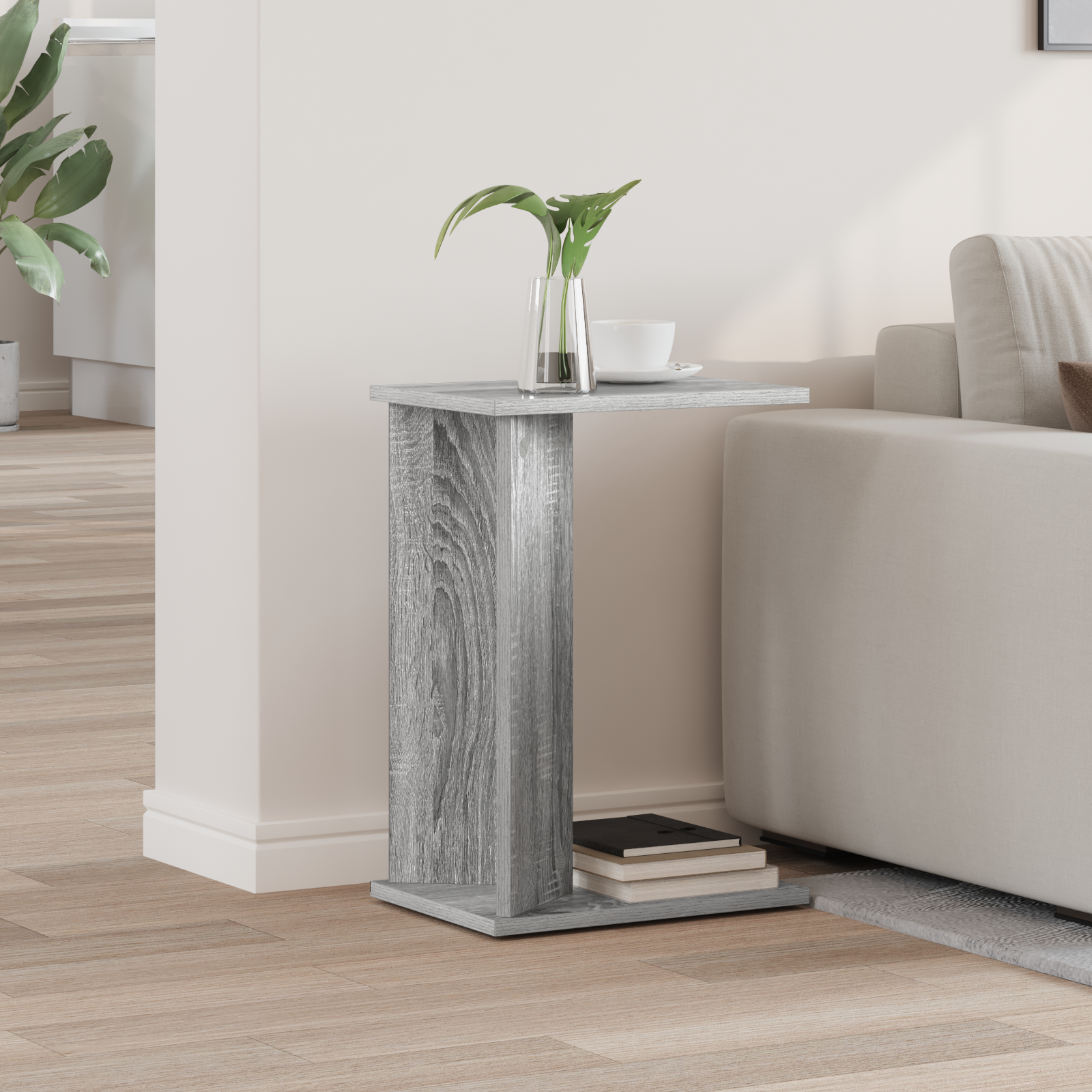 vidaXL Stolik końcowy Szary Sonoma 35 x 25 x 50 cm Drewno inżynieryjne