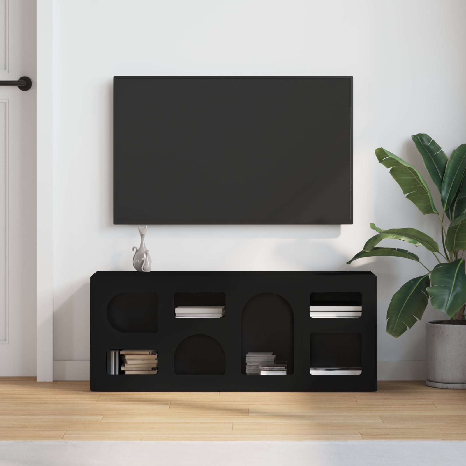 vidaXL Szafka pod telewizor ELST 100 x 35 x 40 cm Czarny