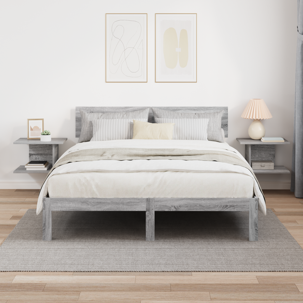 vidaXL Stolik nocny 2 szt. Szary Sonoma 40 x 30 x 25 cm