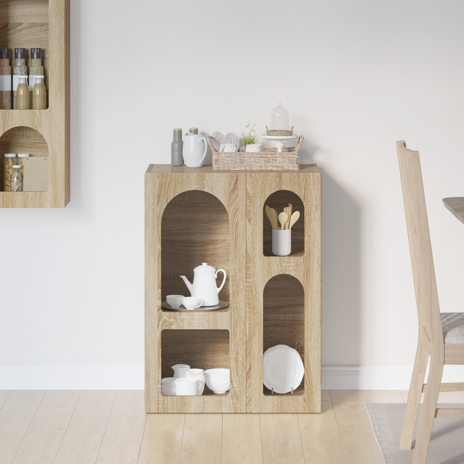 vidaXL Bufet ELST Dąb Sonoma 59 x 35 x 80.5 cm Drewno inżynieryjne