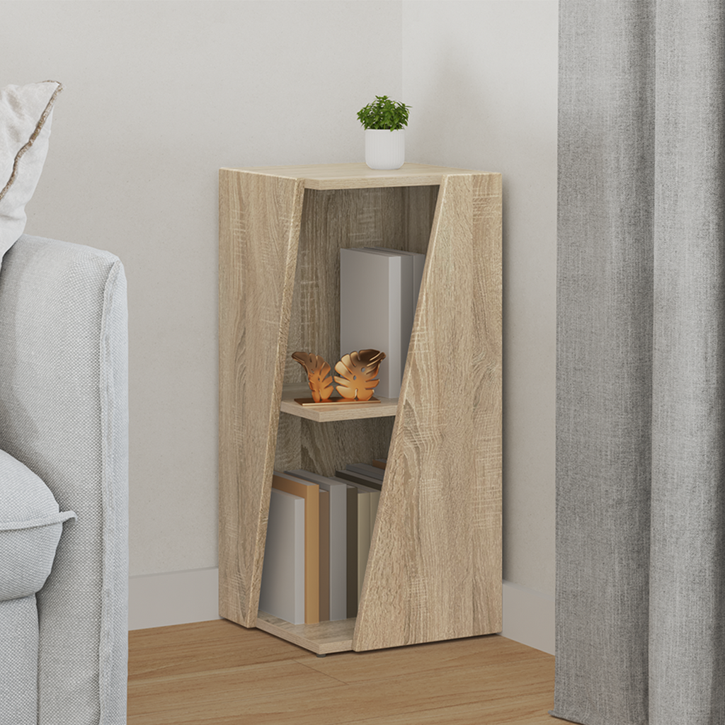 vidaXL Półka boczna 33 x 32 x 70,5 cm Drewno inżynieryjne Dąb Sonoma