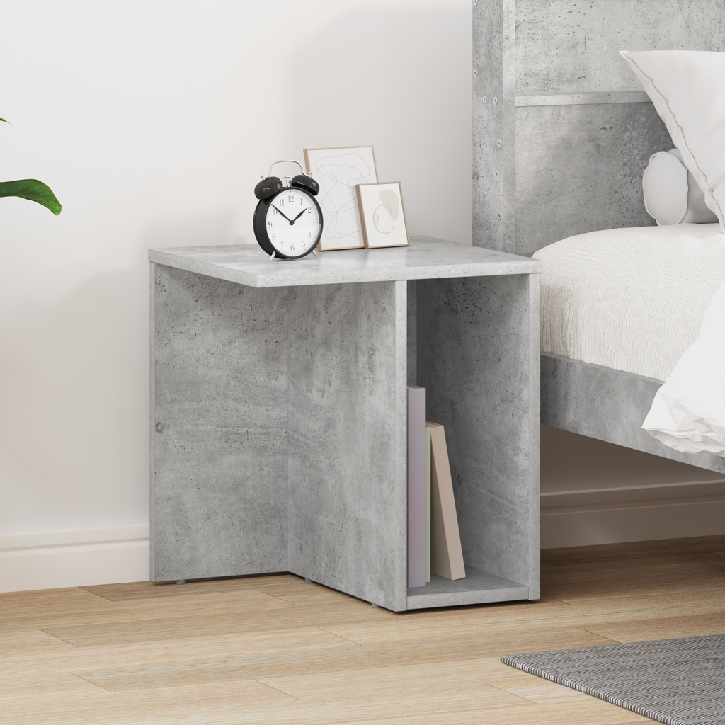 vidaXL Stolik końcowy Betonowy szary 37 x 32 x 40 cm