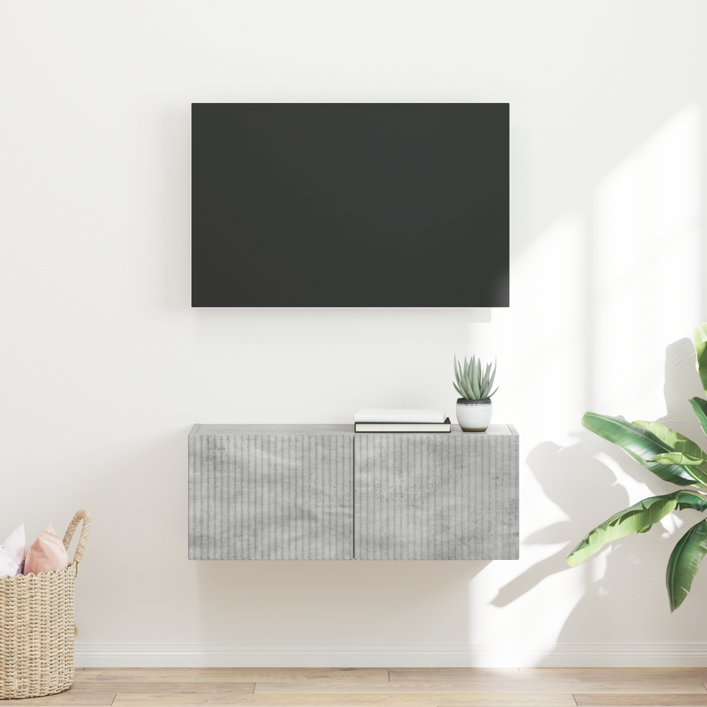 vidaXL Szafka pod telewizor 78,5 x 31 x 29,5 cm Betonowy