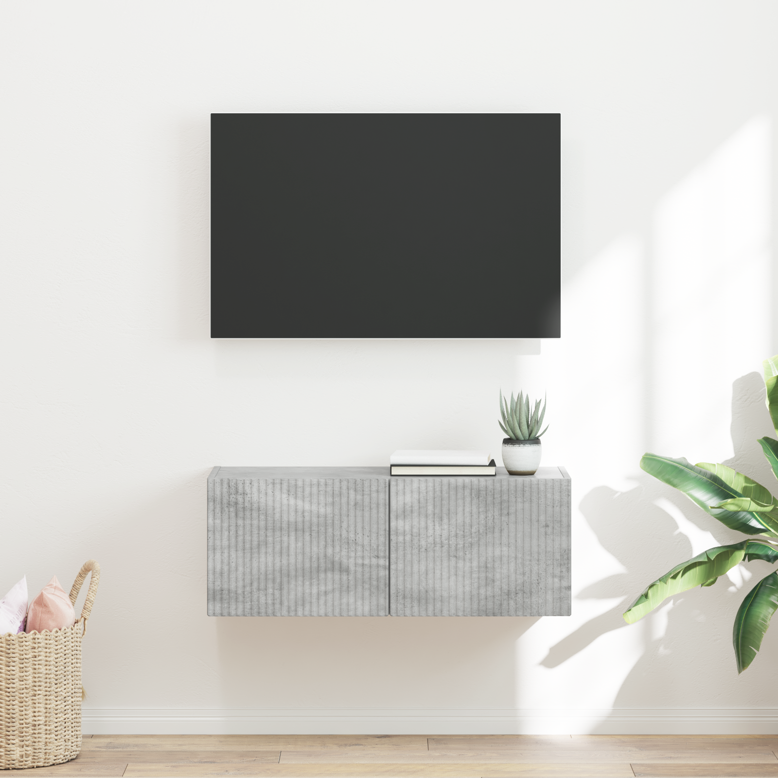 vidaXL Szafka pod telewizor 78,5 x 31 x 29,5 cm Betonowy