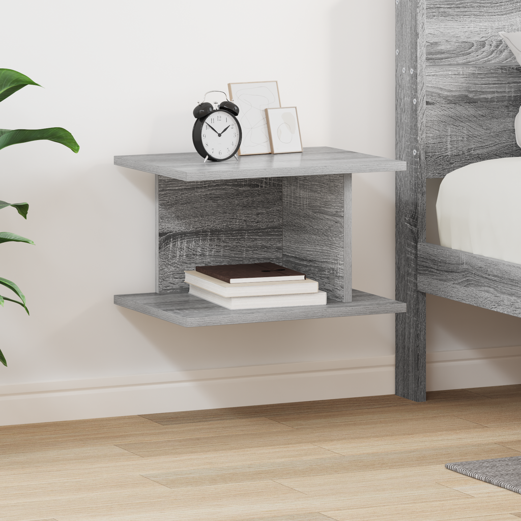 vidaXL Stolik nocny Szary Sonoma 40 x 30 x 25 cm Drewno inżynieryjne