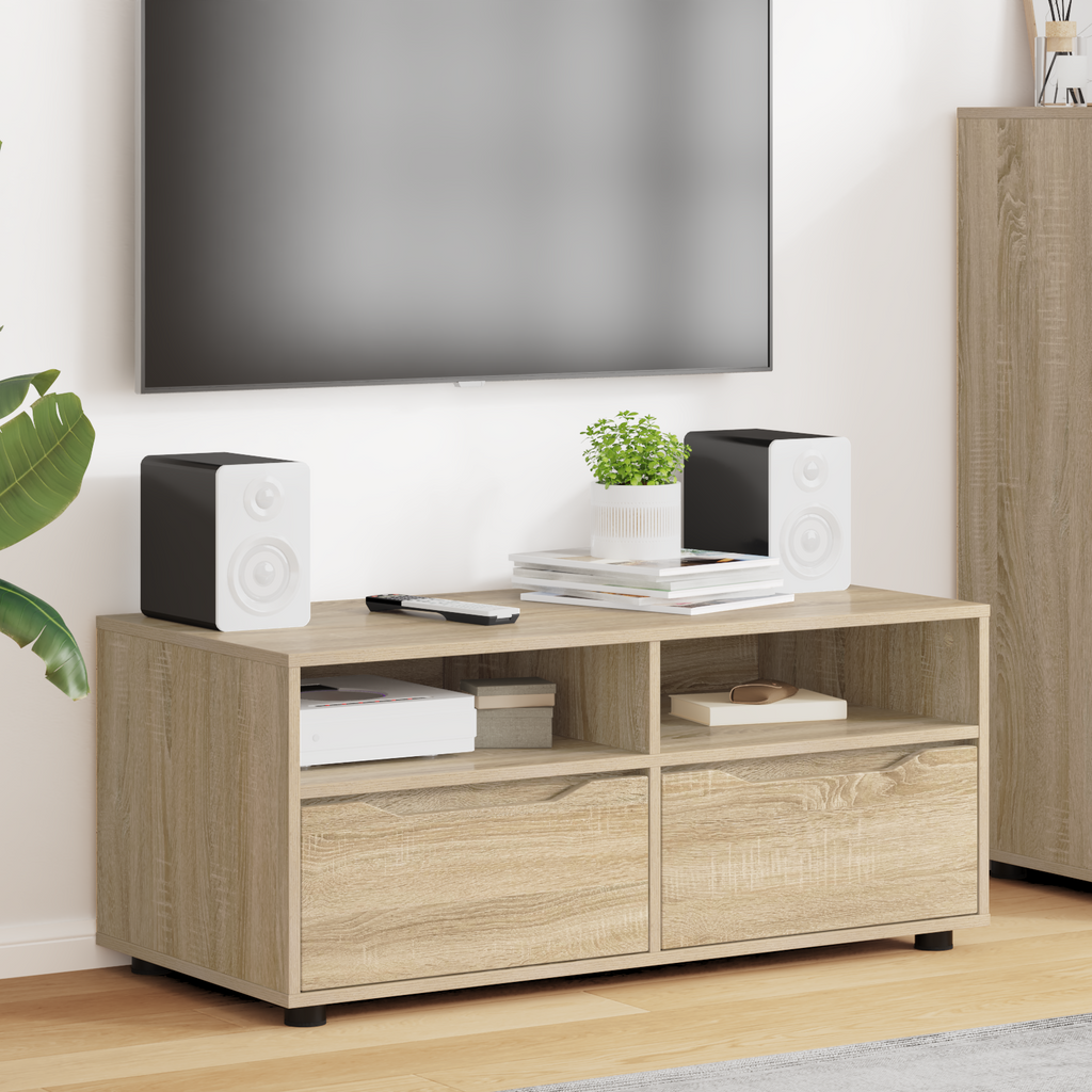 vidaXL Szafka pod telewizor z szufladą Dąb Sonoma 100 x 48 x 43 cm
