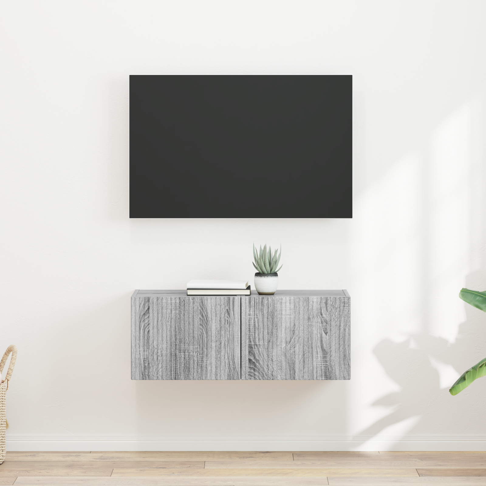 vidaXL Szafka pod telewizor 2 pcs Szary Sonoma 39 x 31 x 29,5 cm