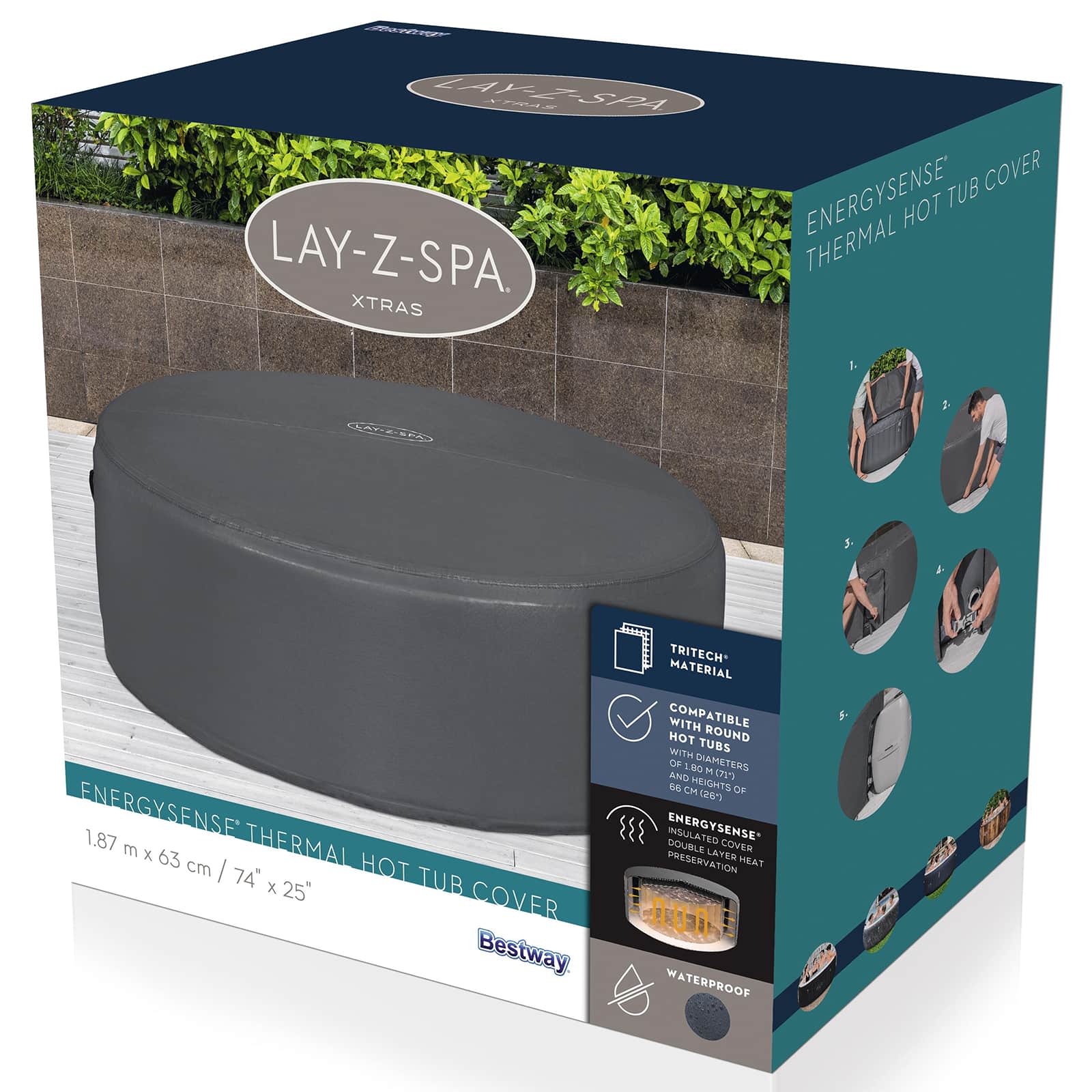 Bestway Pokrowiec PVC i POM Szary