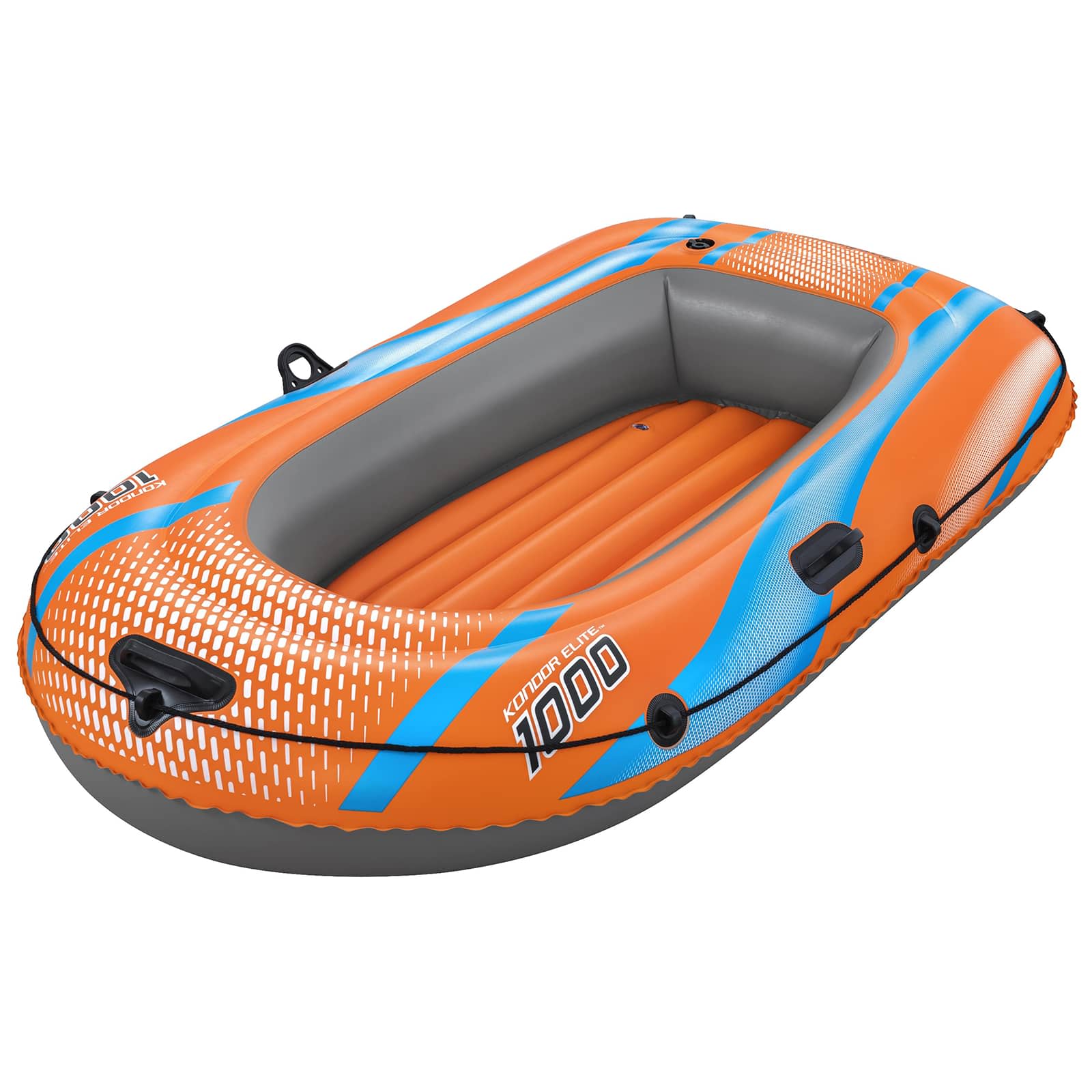 Bestway Pontoon dmuchany pomarańczowy 162 x 96 cm PVC