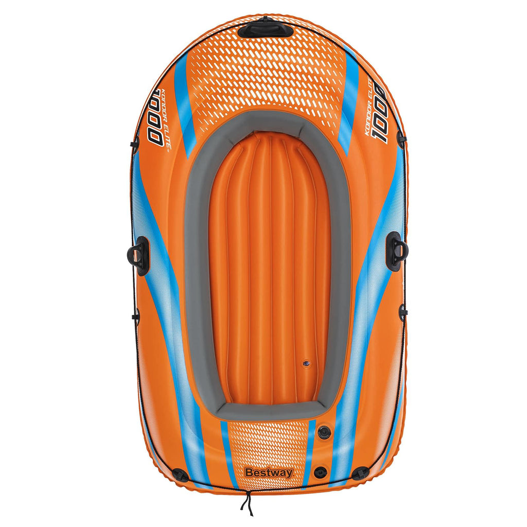 Bestway Pontoon dmuchany pomarańczowy 162 x 96 cm PVC