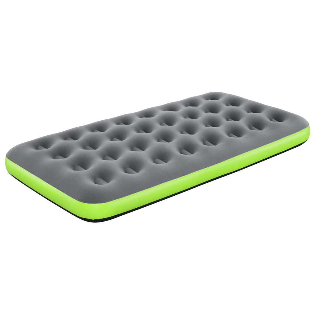 Bestway Materac powietrzny 1-osobowy 188 x 99 x 22 cm Szary i zielony