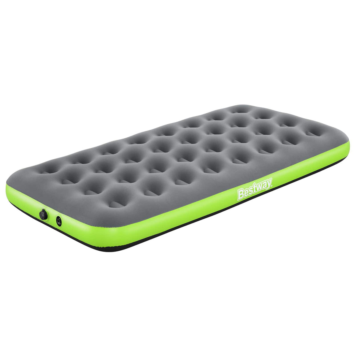 Bestway Materac powietrzny 1-osobowy 188 x 99 x 22 cm Szary i zielony