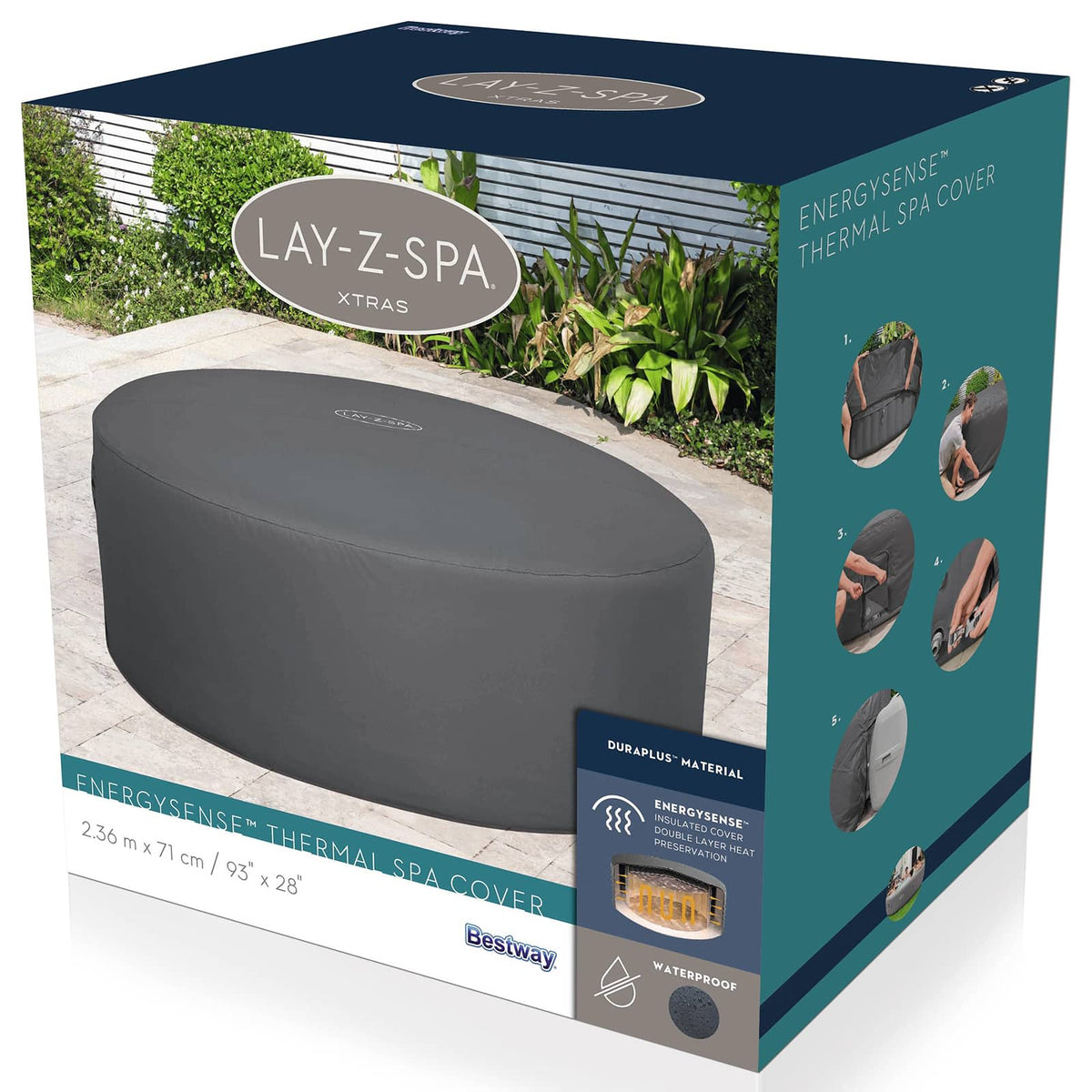 Bestway Pokrowiec PVC i POM Szary