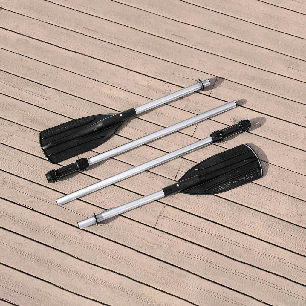 Bestway Pontoon dmuchany Szary i biały 3,64 x 1,66 m PVC