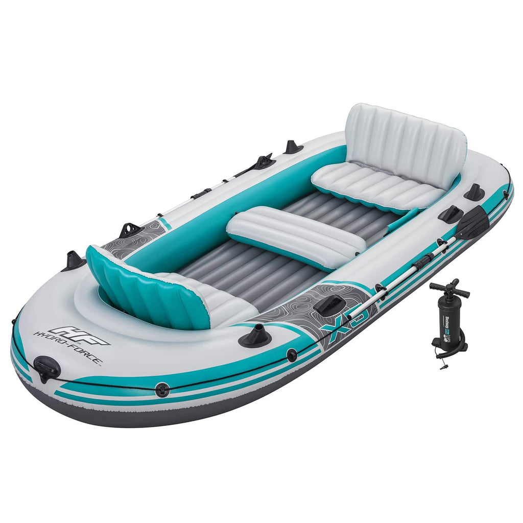 Bestway Pontoon dmuchany Szary i biały 3,64 x 1,66 m PVC