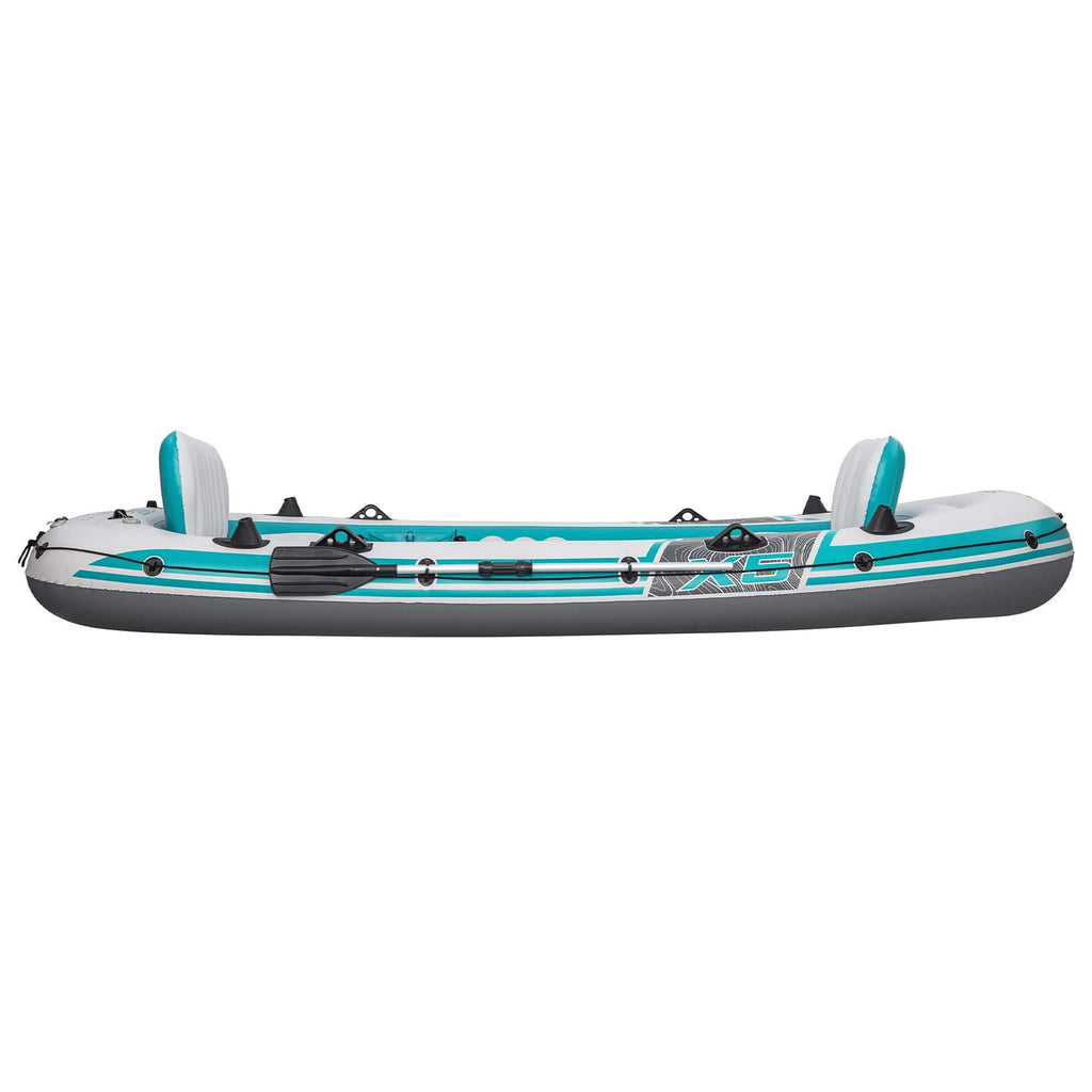Bestway Pontoon dmuchany Szary i biały 3,64 x 1,66 m PVC