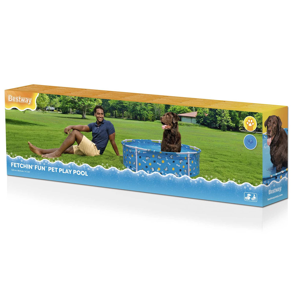 Bestway Basen do zabawy dla zwierząt na podwyższeniu 122 x 30,5 cm