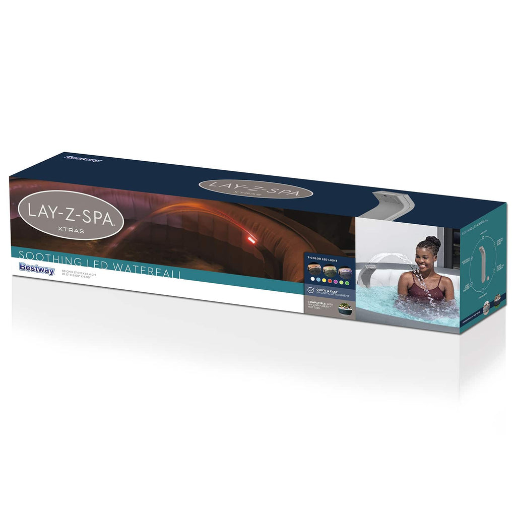 Bestway LED Wodospad z paskami LED Szary ABS